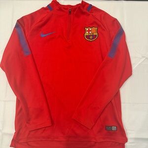 FC Barcelona 2017/18 Nike 1/4 Zip Training Top